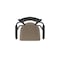 Holland Bar Stool Co Jackie with Arms 25 in. Swivel Counter Stool with Black Wrinkle Finish and Canter Earth Seat 415 - alternate 5